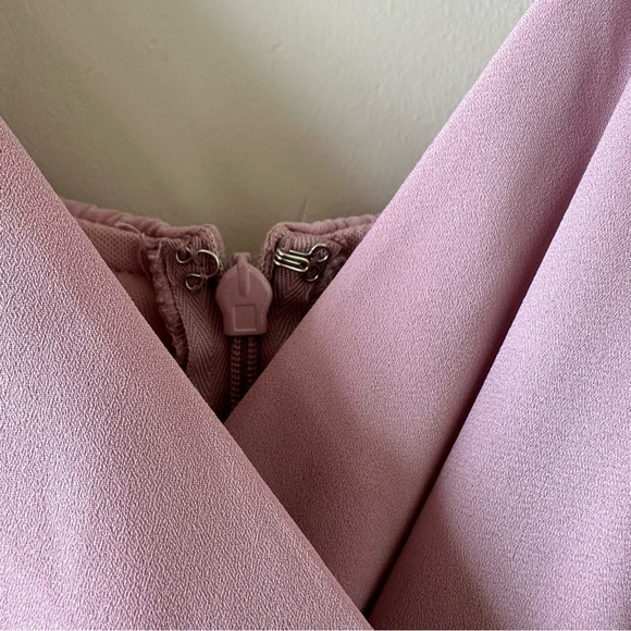 CALL For Me Dusty Lavender Faux Wrap Jumpsuit (Size:Small) - Picture 11 of 14